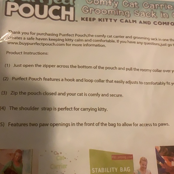 NWOT Purrfect Pouch Cat Carrier - Picture 3 of 6